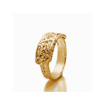 Anello Doppia Fibbia - Placcato Oro Giallo