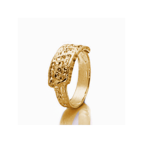 Anello Doppia Fibbia - Placcato Oro Giallo