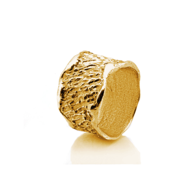 Anello Fascia Alta - Placcato Oro Giallo
