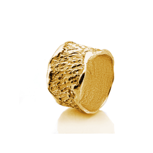 Anello Fascia Alta - Placcato Oro Giallo