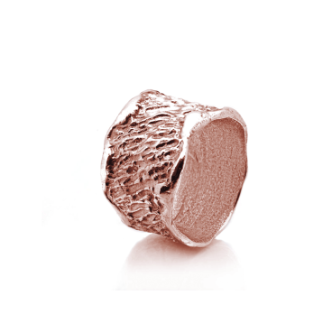 Anello Fascia Alta - Placcato Oro Rosa