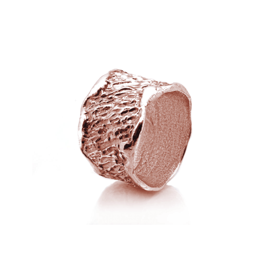 Anello Fascia Alta - Placcato Oro Rosa