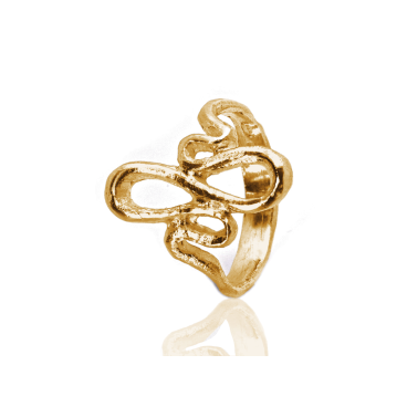 Anello Marquise A Filo - Placcato Oro Giallo