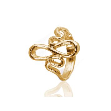 Anello Marquise A Filo - Placcato Oro Giallo