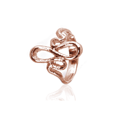 Anello Marquise A Filo - Placcato Oro Rosa