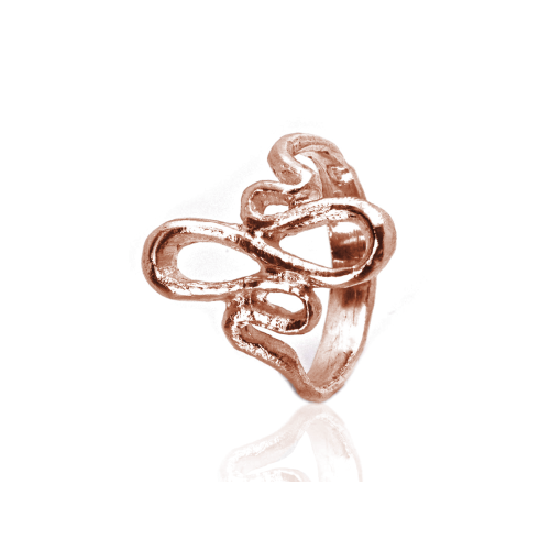 Anello Marquise A Filo - Placcato Oro Rosa