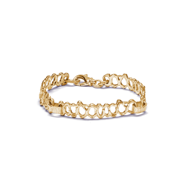 Bracciale Ovalini - Placcato Oro Giallo