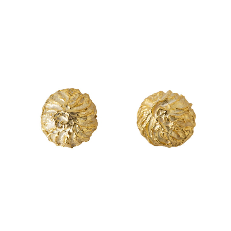 Bottoncini Lavorati - Placcato Oro Giallo
