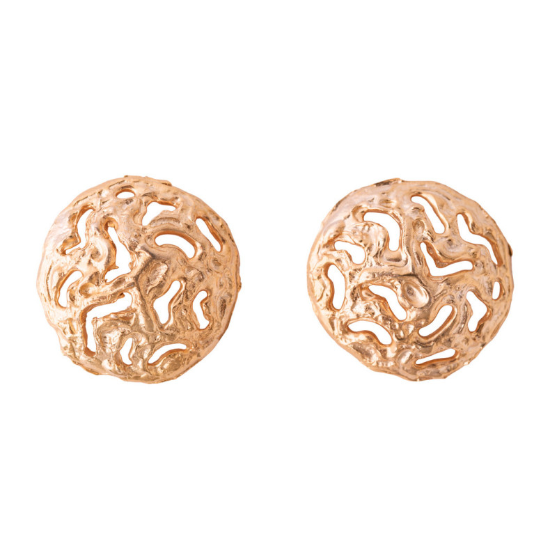 Bottoni Tappabbuco Traforati Grandi - Placcato Oro Rosa Bottoni Tappabbuco Traforati Grandi - Placcato Oro Rosa