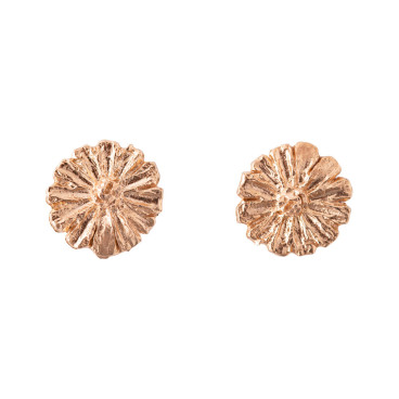 Orecchini Tappabuco Margherite - Placcato Oro Rosa