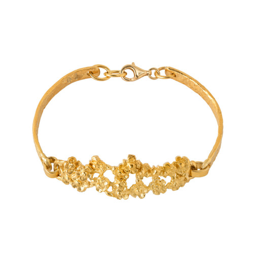 Bracciale Myosotis Fiorellini - Placcato Oro Giallo