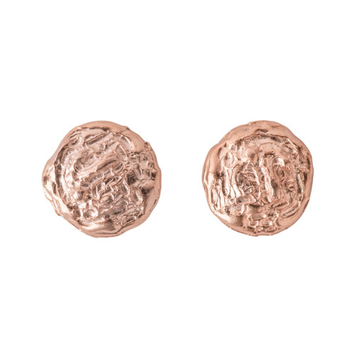 Bottoni Tappabbuco Lavorati - Placcato Oro Rosa