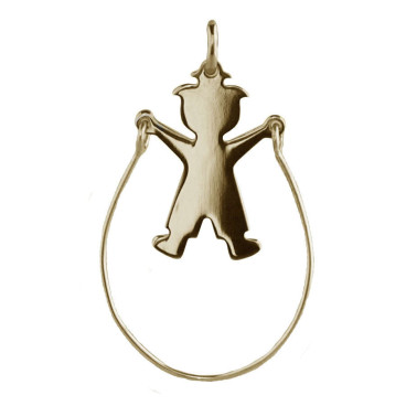 Figgin maschio corda base - placcato oro giallo