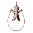 Figgin maschio corda base - placcato oro rosa Figgin maschio corda base - placcato oro rosa
