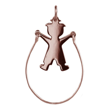 Figgin maschio corda base - placcato oro rosa