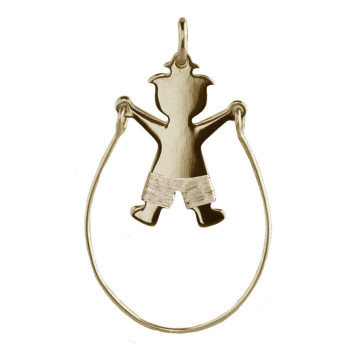 Figgin Maschio Corda Vestito - Placcato Oro Giallo